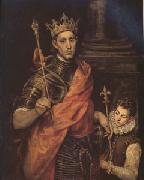 El Greco St Luis King of France with a Page (mk05) china oil painting reproduction